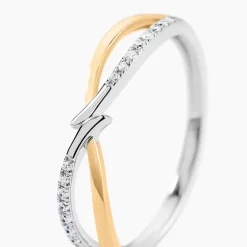 Bague Lohane Or Jaune et Argent Blanc Oxyde De Zirconium|Marc Orian