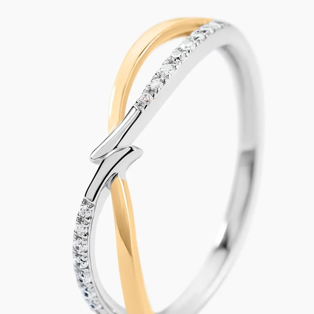 Bague Lohane Or Jaune et Argent Blanc Oxyde De Zirconium|Marc Orian