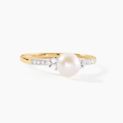 Bague Lonny Or Jaune Perle De Culture Et Oxyde De Zirconium|Marc Orian Outlet
