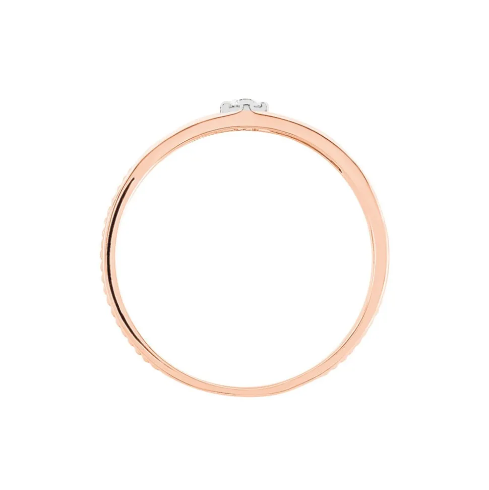 Bague Lou Or Rose Diamant