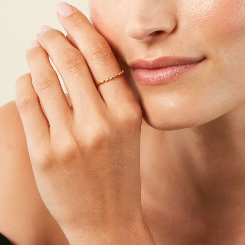 Bague Lou Plaqué Or Jaune|Marc Orian Online