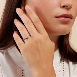 Bague Lydia Argent Blanc Oxyde De Zirconium|Marc Orian New