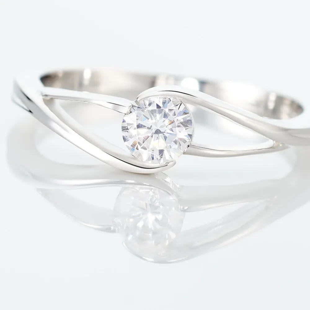 Bague Lysie Argent Blanc Oxyde De Zirconium|Marc Orian