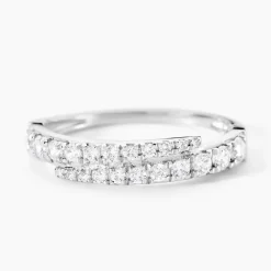 Bague Magdolna Or Blanc Oxyde De Zirconium|Marc Orian Online