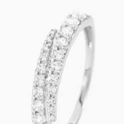 Bague Magdolna Or Blanc Oxyde De Zirconium|Marc Orian Online
