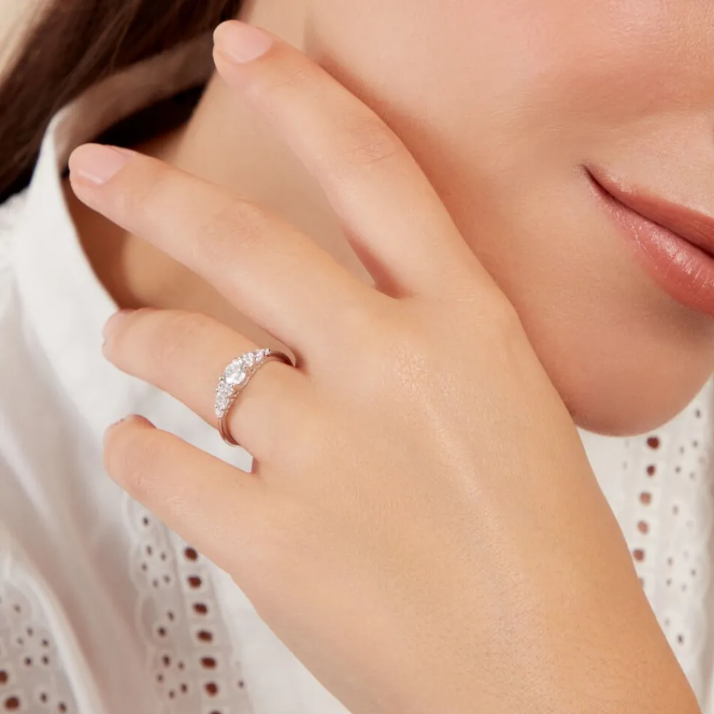 Bague Maiwen Argent Blanc Oxyde De Zirconium|Marc Orian Clearance