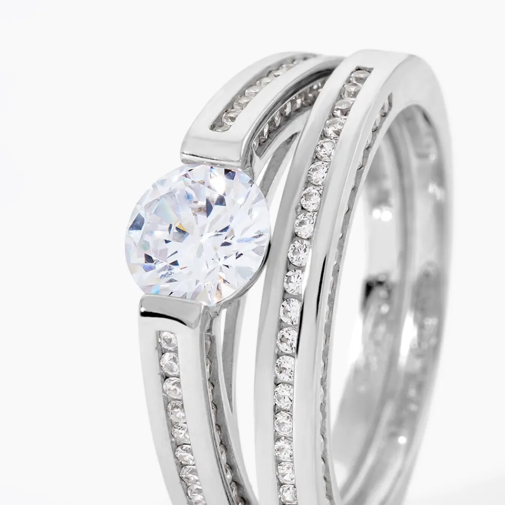 Bague Malou Argent Blanc Oxyde De Zirconium|Marc Orian Online