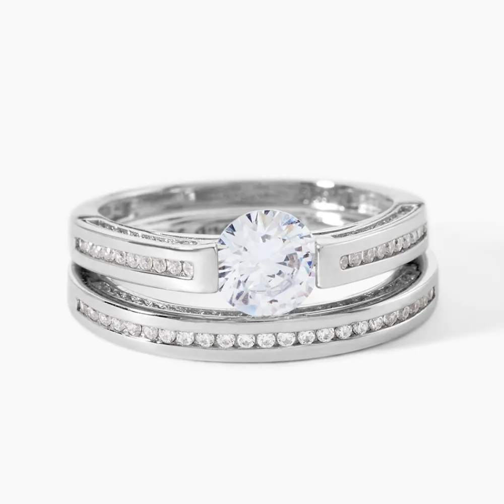 Bague Malou Argent Blanc Oxyde De Zirconium|Marc Orian Online