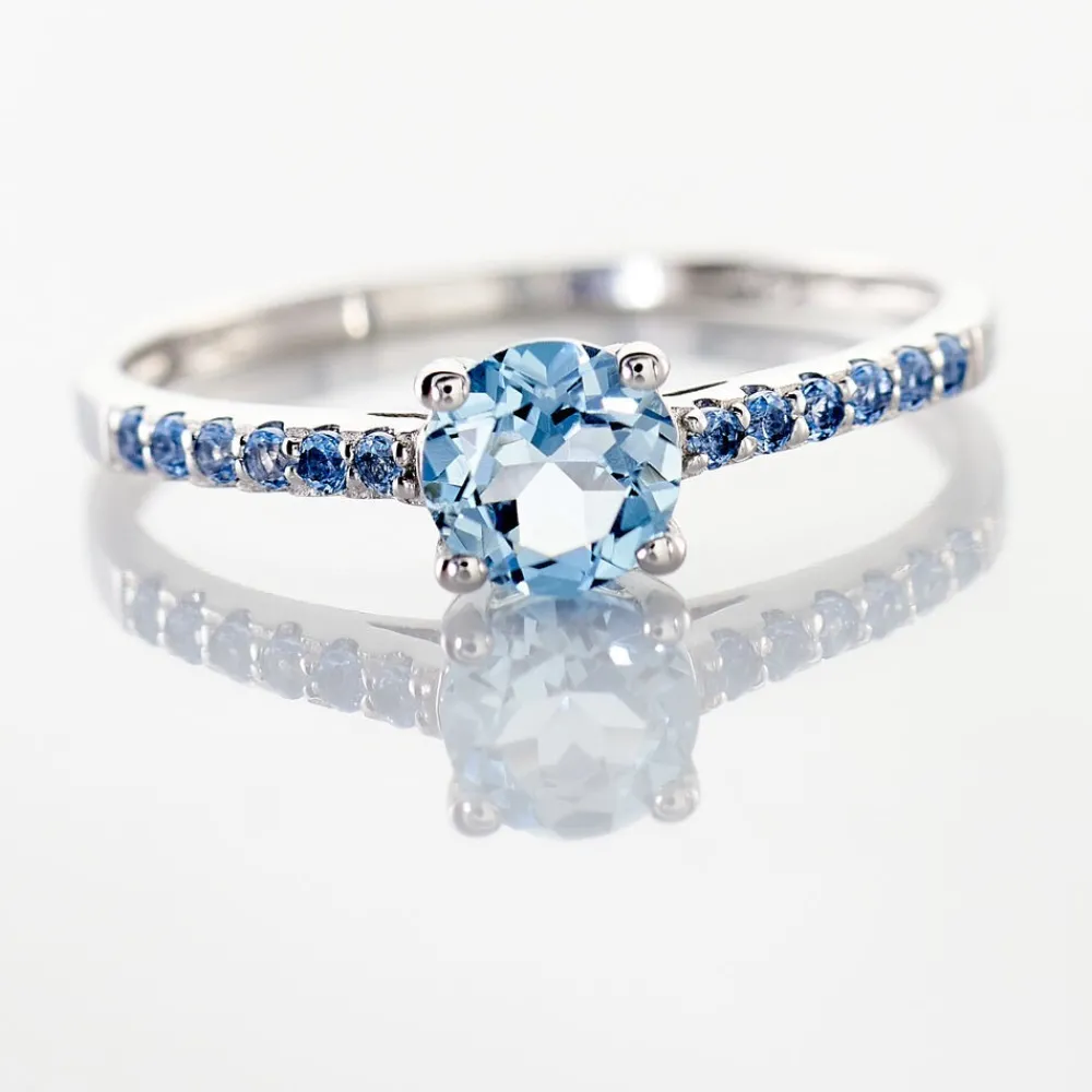 Bague Manon Or Blanc Topaze Et Oxyde De Zirconium|Marc Orian Clearance