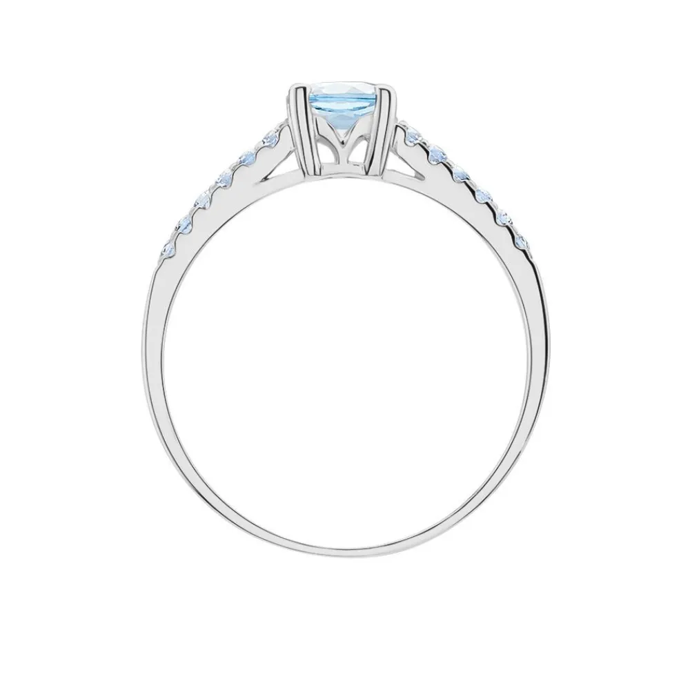 Bague Manon Or Blanc Topaze Et Oxyde De Zirconium|Marc Orian Clearance