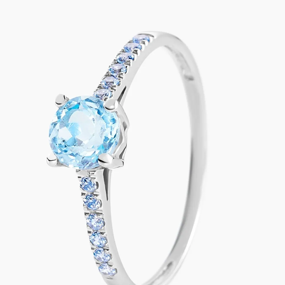 Bague Manon Or Blanc Topaze Et Oxyde De Zirconium|Marc Orian Clearance