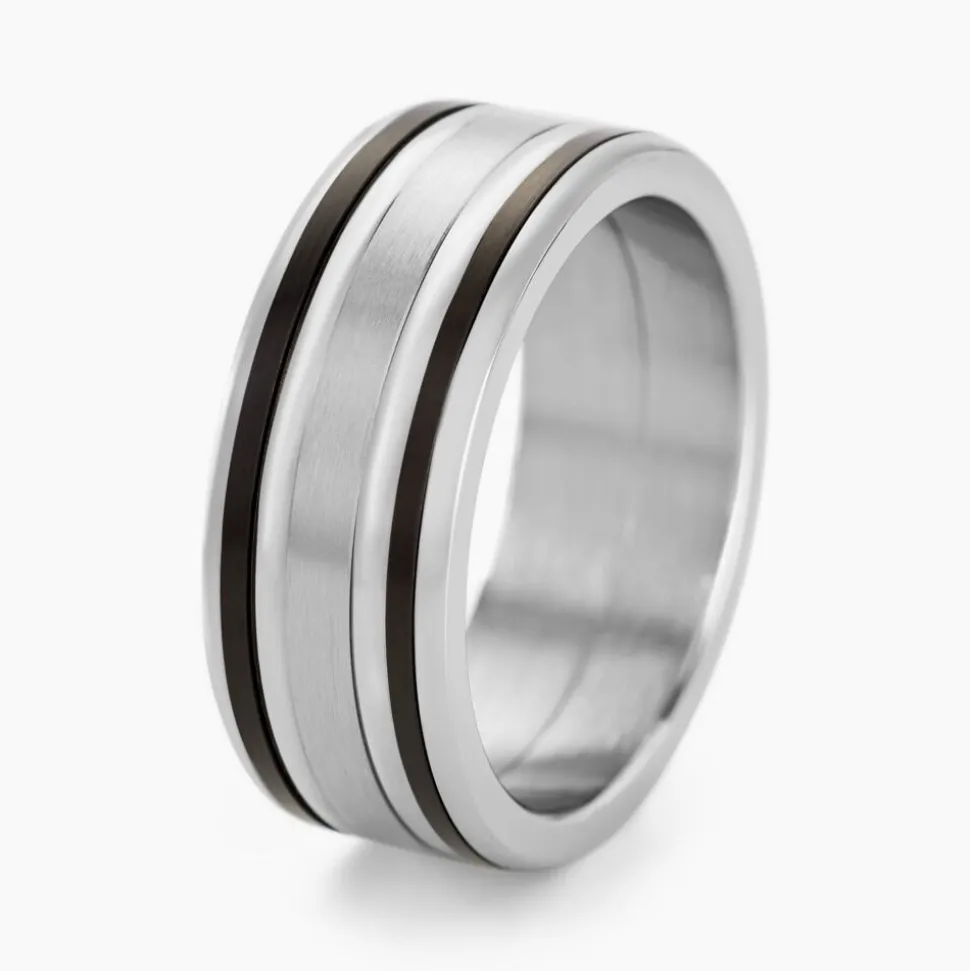 Bague Margalith Acier Blanc