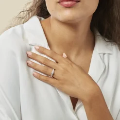 Bague Marie-angelina Argent Blanc Oxyde De Zirconium|Marc Orian Clearance