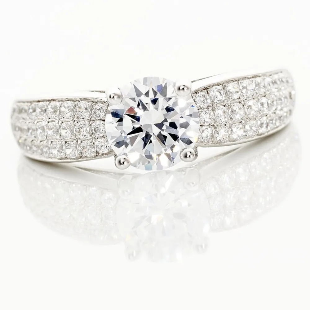 Bague Marilyn Argent Blanc Oxyde De Zirconium|Marc Orian Best