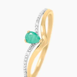 Bague Marjeta Or Jaune Emeraude Diamant|Marc Orian New