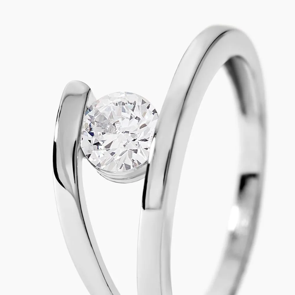 Bague Mary-paule Argent Blanc Oxyde De Zirconium|Marc Orian Online