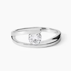 Bague Mary-paule Argent Blanc Oxyde De Zirconium|Marc Orian Online