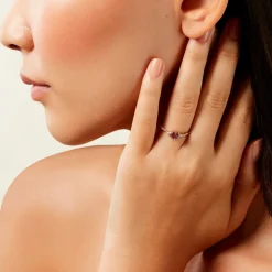 Bague Mathilde Or Jaune Améthyste Oxyde De Zirconium|Marc Orian Outlet