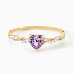 Bague Mathilde Or Jaune Améthyste Oxyde De Zirconium|Marc Orian Outlet