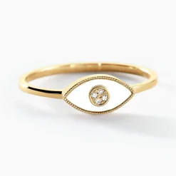 Bague Matiasma Or Jaune Nacre Diamant