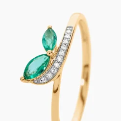 Bague Maximillian Or Jaune Emeraude Diamant|Marc Orian Sale