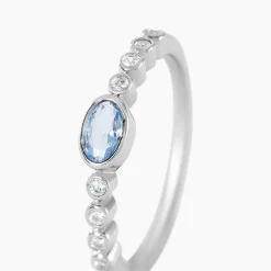 Bague Mayfair Argent Blanc Oxyde De Zirconium