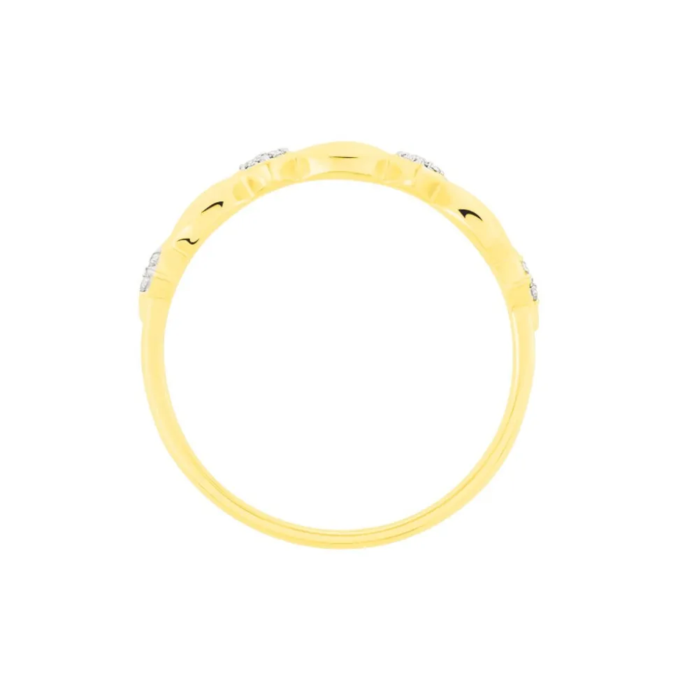 Bague May-linae Or Jaune Diamant