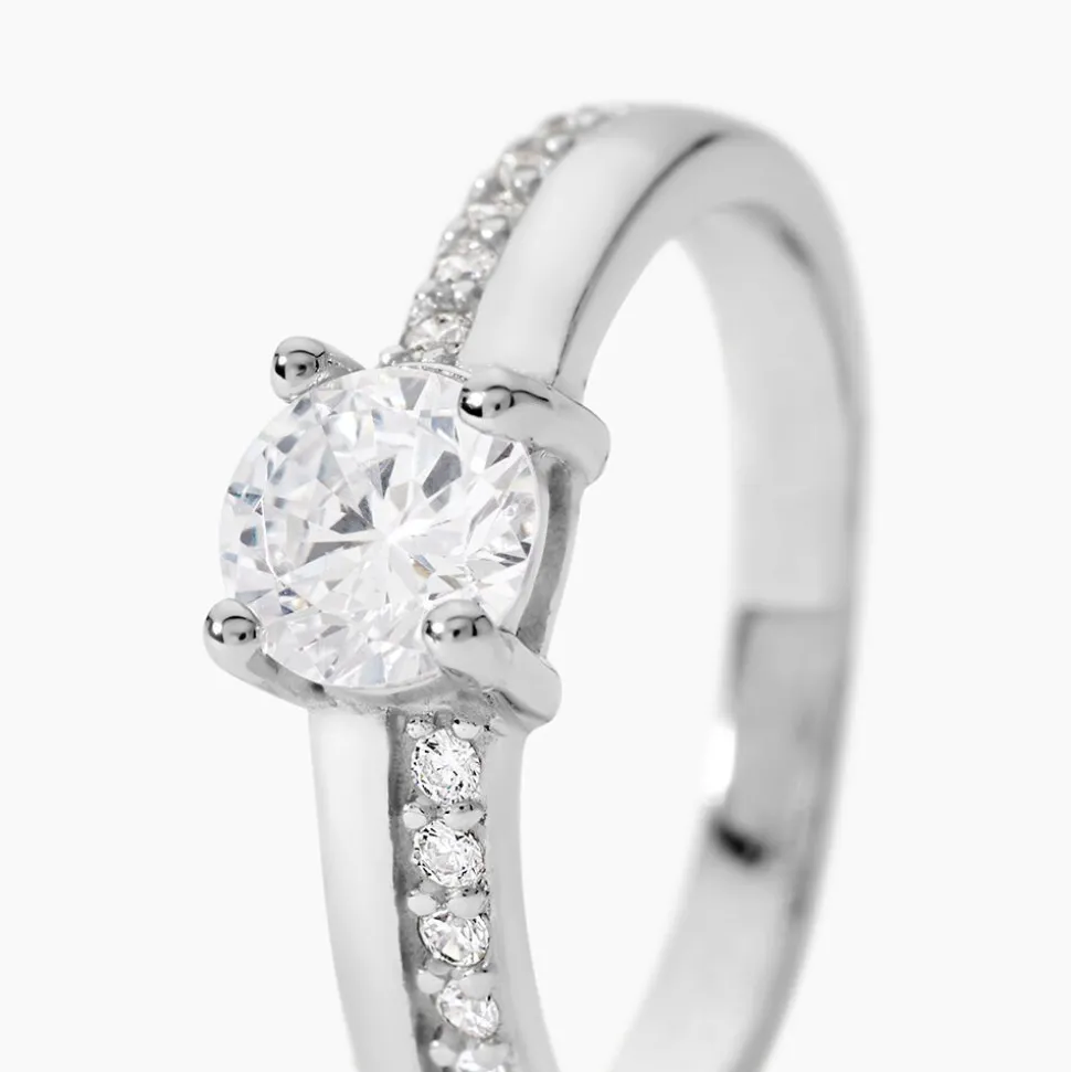 Bague Mayssara Argent Blanc Oxyde De Zirconium