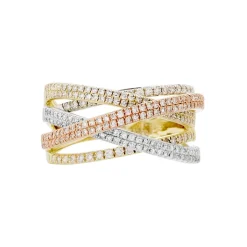 Bague Melani Or Tricolore Diamant