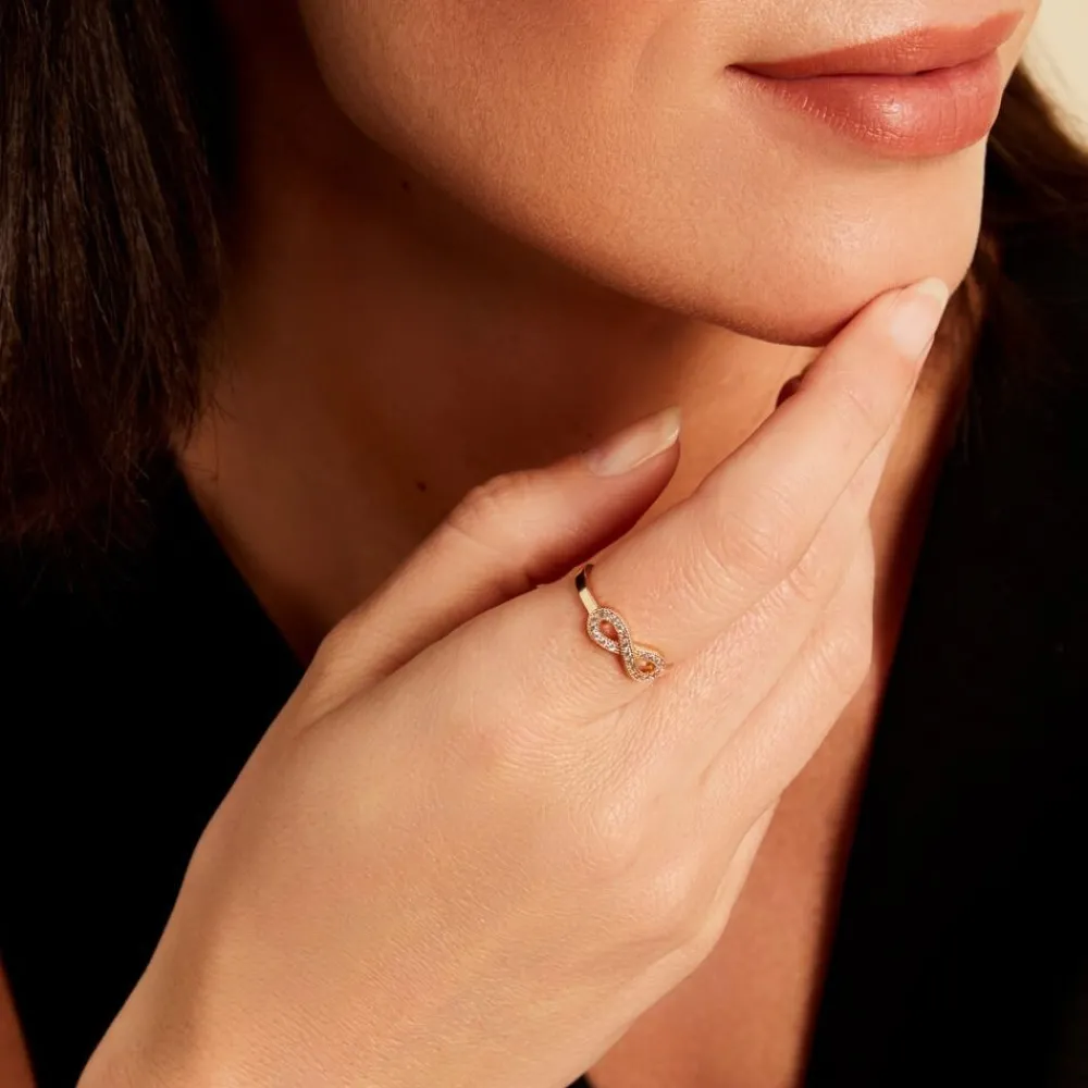 Bague Merane Plaqué Or Jaune Oxyde De Zirconium|Marc Orian Online