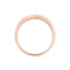 Bague Moisette Argent Rose Oxyde De Zirconium