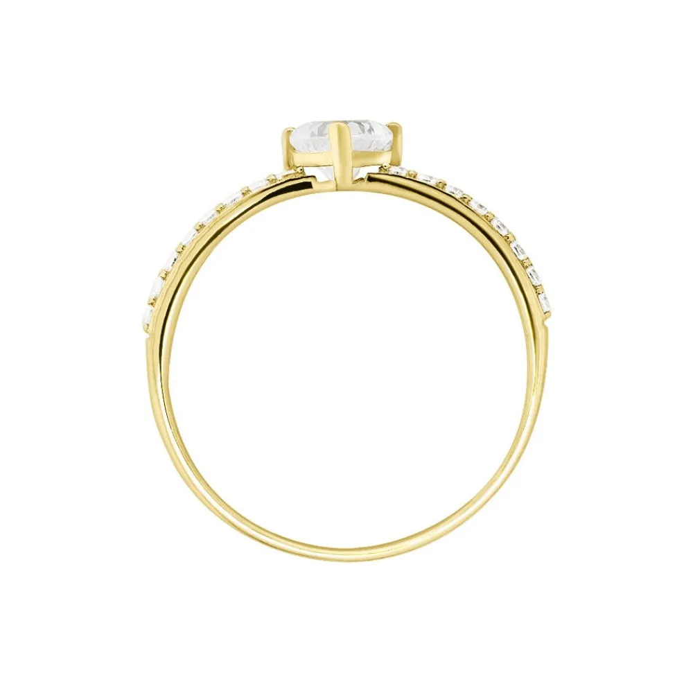 Bague Monelle Or Jaune Oxyde De Zirconium|Marc Orian New
