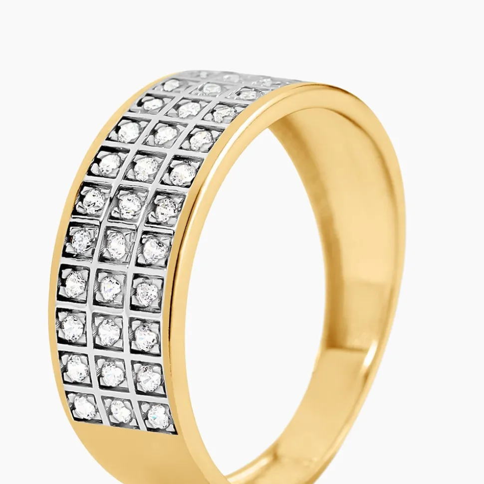 Bague Morjana Or Jaune Oxyde De Zirconium