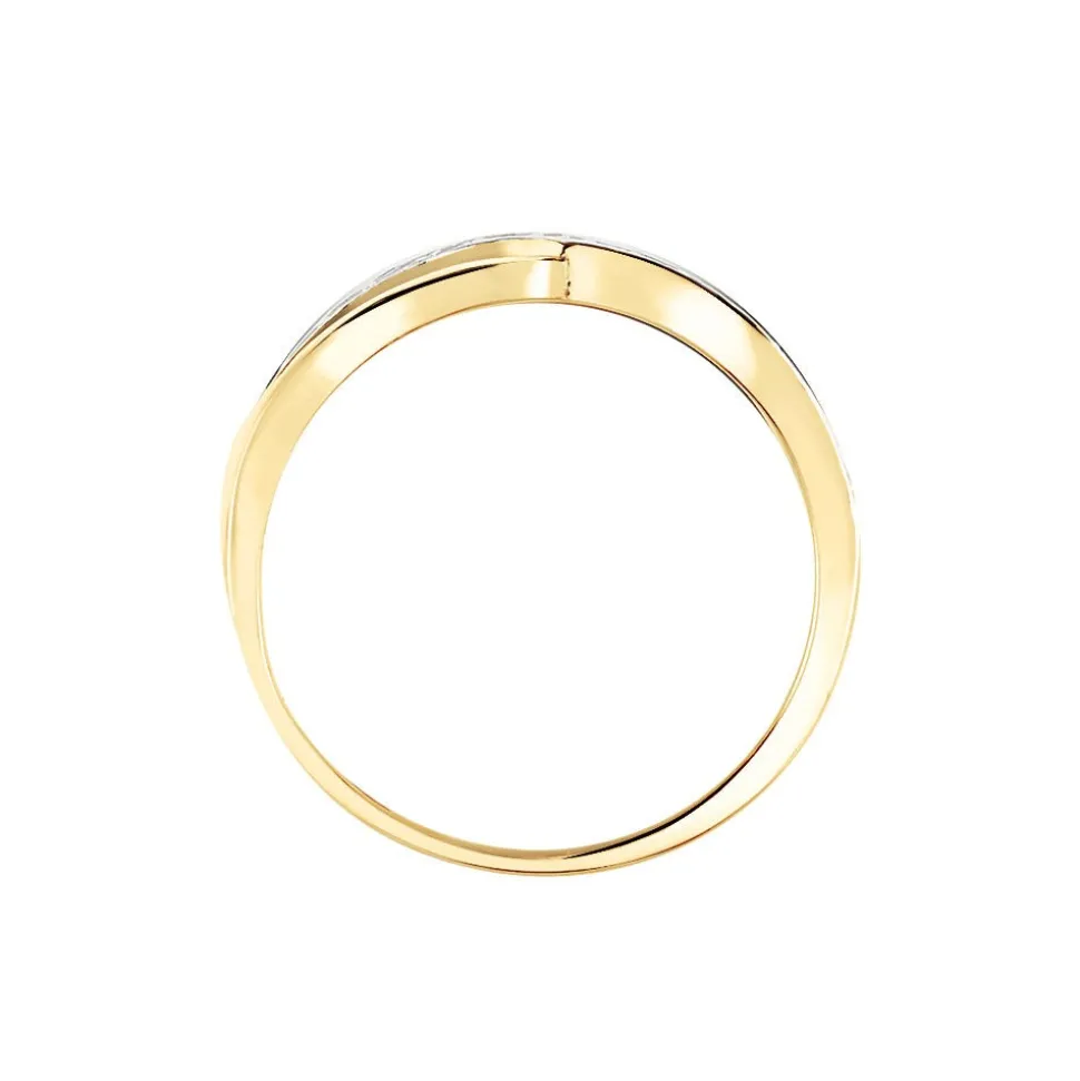 Bague Mounira Or Jaune Oxyde De Zirconium