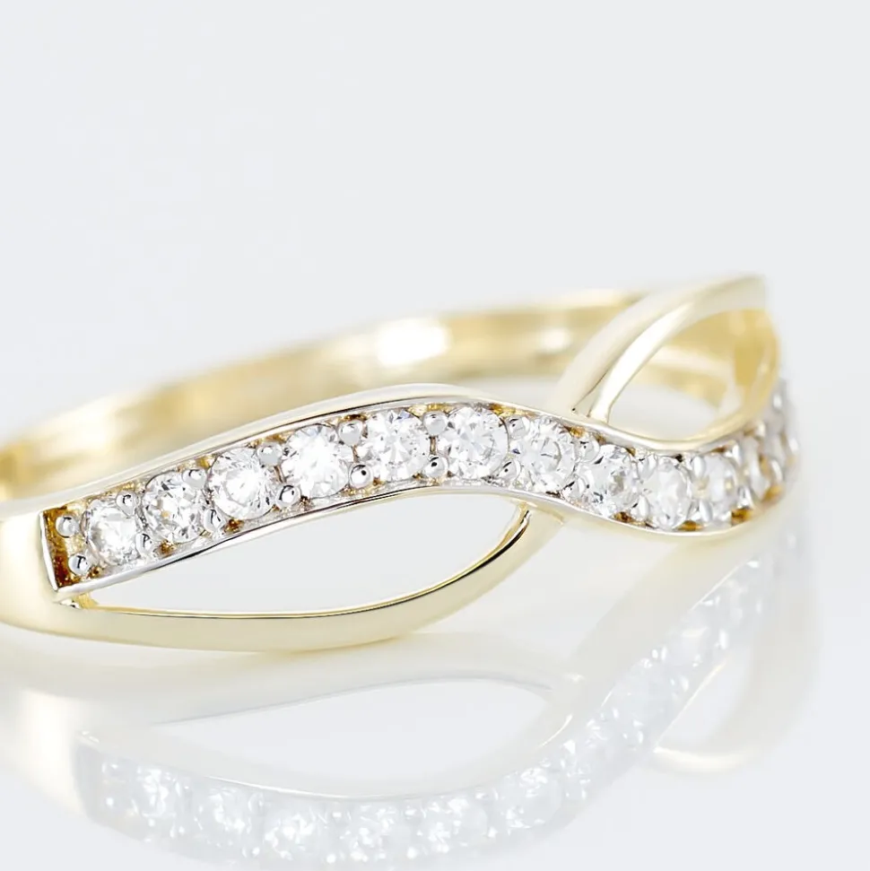 Bague Mounira Or Jaune Oxyde De Zirconium