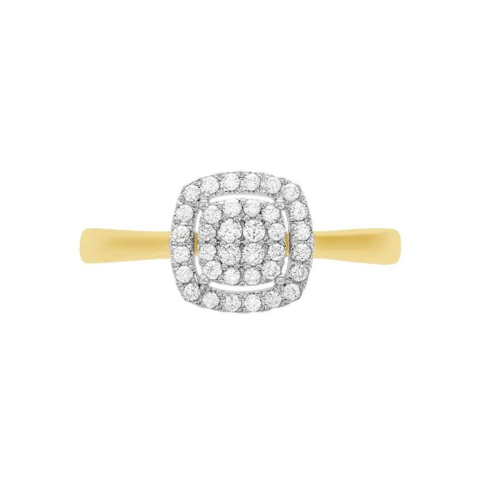Bague Naveen Ld Or Jaune Diamant Synthétique