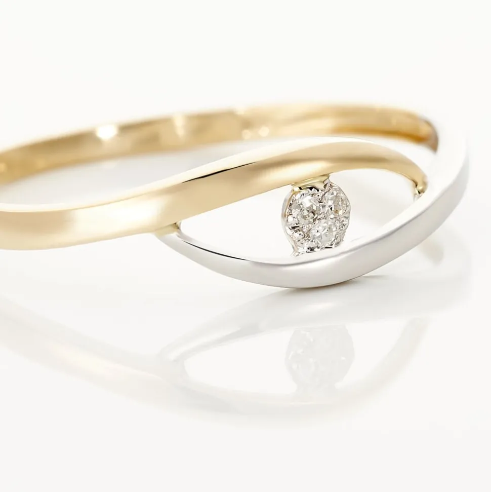 Bague Nohane Or Bicolore Diamant