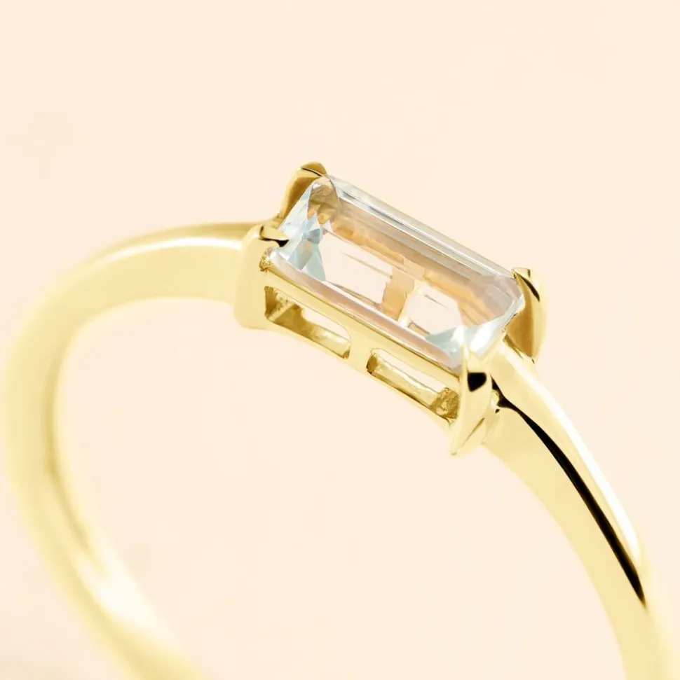 Bague Nottingham Or Jaune Topaze