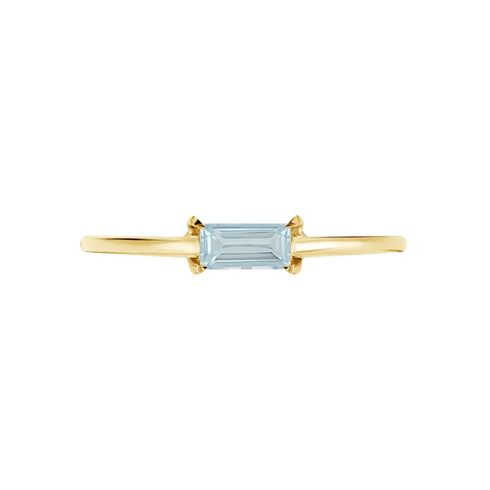 Bague Nottingham Or Jaune Topaze