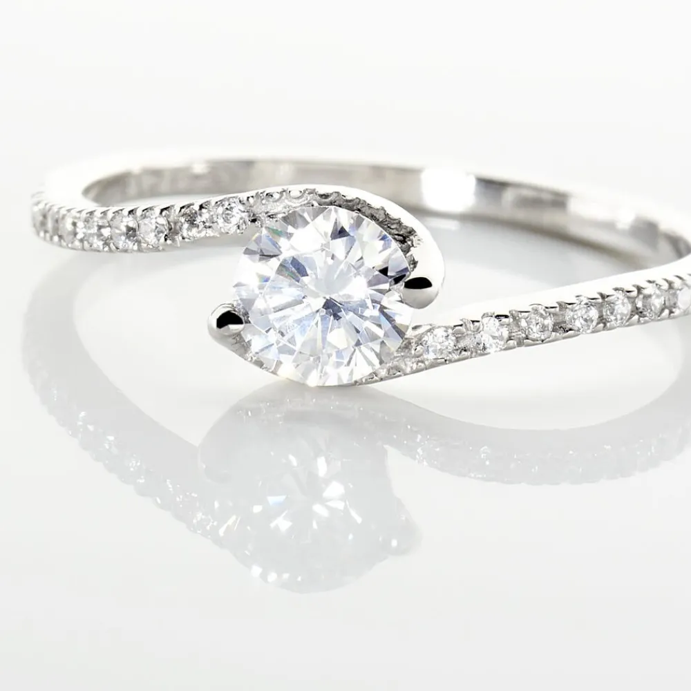 Bague Olly Or Blanc Oxyde De Zirconium|Marc Orian