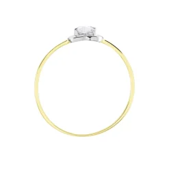 Bague Or Bicolore Goulvena Oxyde De Zirconium