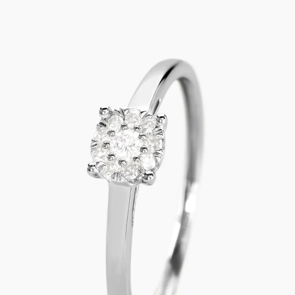 Bague Or Blanc Adeline Diamants|Marc Orian New