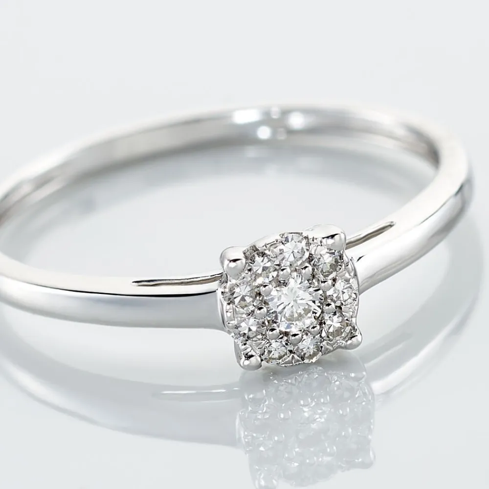 Bague Or Blanc Adeline Diamants|Marc Orian New