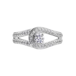 Bague Or Blanc Alease Diamants Synthétiques