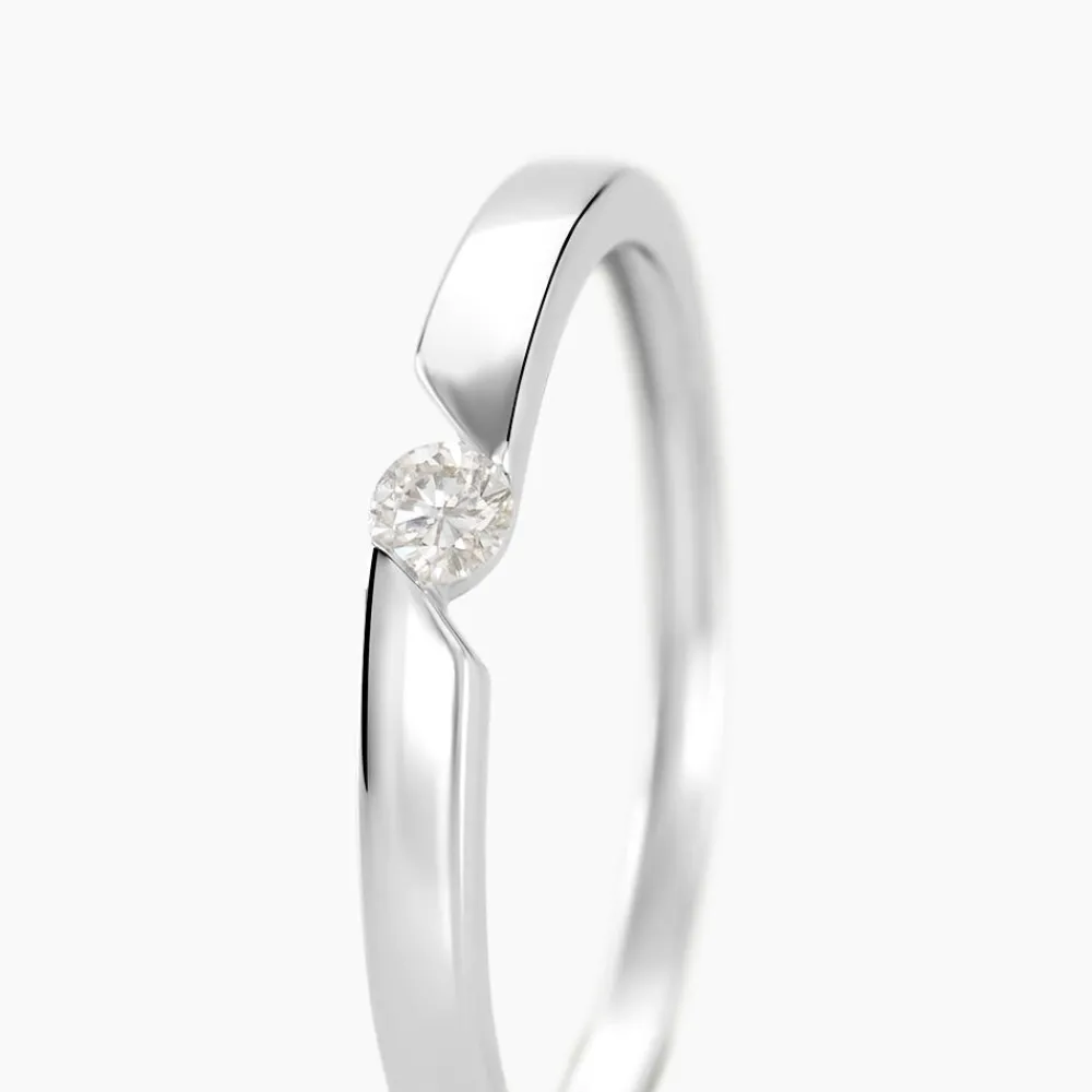 Bague Or Blanc Anilie Diamant|Marc Orian Outlet