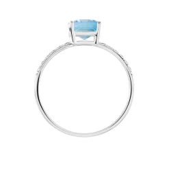 Bague Or Blanc Mone Topaze Et Oxydes De Zirconium|Marc Orian Discount