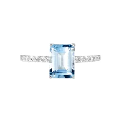 Bague Or Blanc Mone Topaze Et Oxydes De Zirconium|Marc Orian Discount