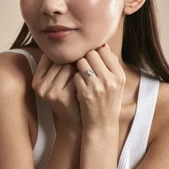 Bague Or Blanc Mone Topaze Et Oxydes De Zirconium|Marc Orian Discount
