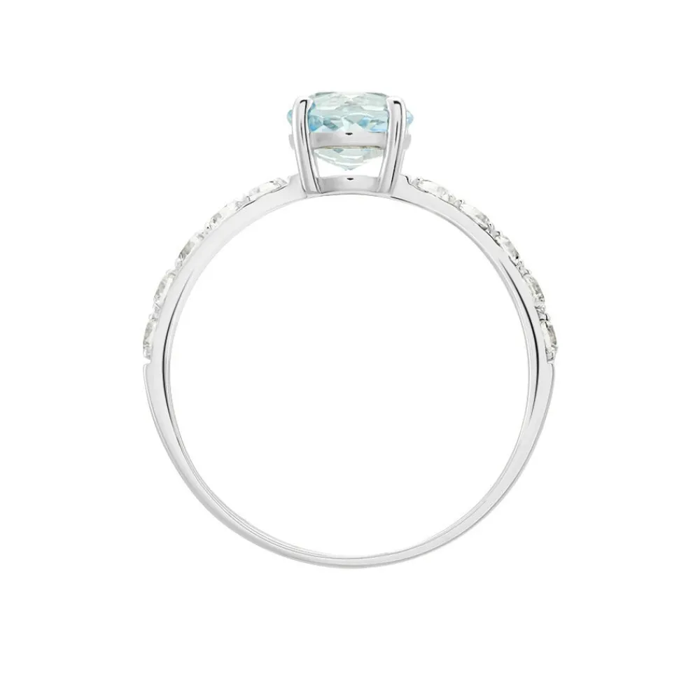 Bague Or Blanc Monroe Topaze Oxydes De Zirconium|Marc Orian Best