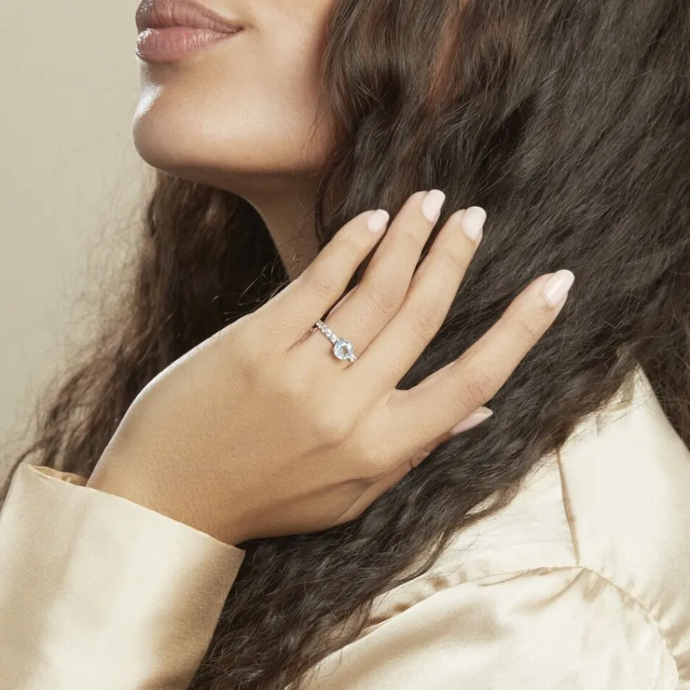 Bague Or Blanc Monroe Topaze Oxydes De Zirconium|Marc Orian Best